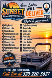 map of area lakes sunset delivers
